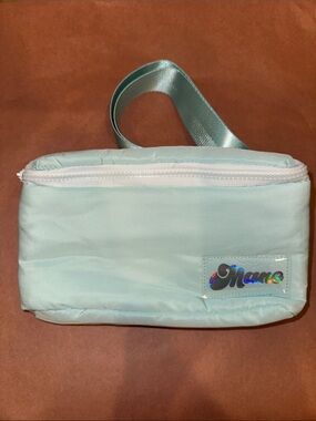 Mane by Jen Atkin Mint Green  Crossbody Pouch with Holographic Logo